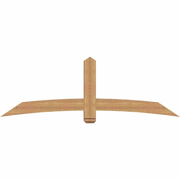 Ekena Millwork Bellingham Timber Gable Bracket, Western Red Cedar, 84"W x 28"H x 5 1/2"D x 5 1/2"F, 8/12 Pitch GBW084X28X0606BEL00SWR - main
